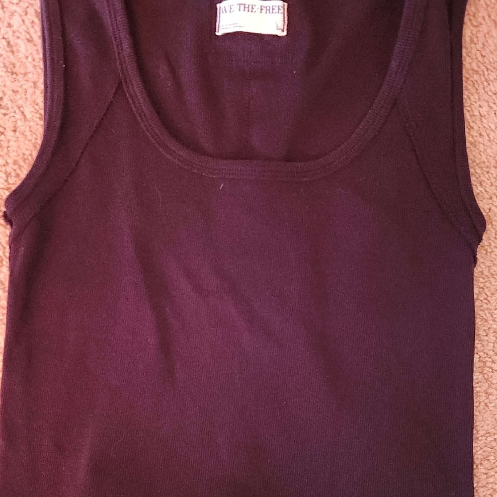 Free People Women's Black Tank Top